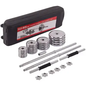 Комплект штанга и гантели YORK TA-1437-50CH 50кг хром купить