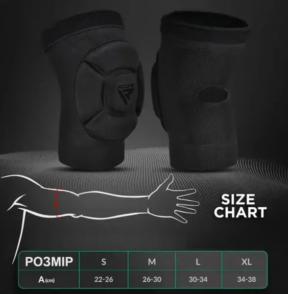 Налокітники спортивні RDX Hosiery Elbow Foam Black/White S купити недорого в Україні, фото 8