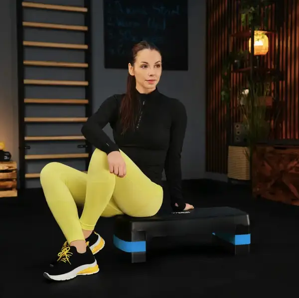 Степ платформа Trex Sport TX-030AS 3 рівнева чорно-блакитний купити недорого в Україні, фото 3