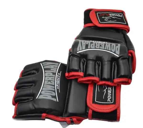 Рукавиці для MMA PowerPlay 3058 Чорно-Червоні M купити недорого в Україні, фото 9