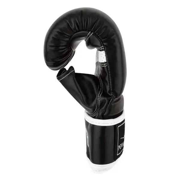 Снарядні рукавиці PowerPlay 3025 Чорно-Білі M (капа в подарунок) купити недорого в Україні, фото 7