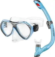 Набор маска и трубка Aqua Speed AURA + EVO 9945 синий One Size купить