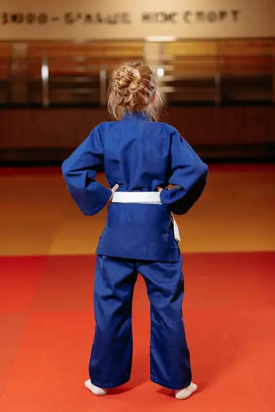 Кімоно для дзюдо синє, TM "Kintayo" Koka, 130 зріст, щільність 350 гр/м.кв купити недорого в Україні, фото 9