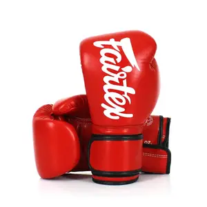Боксерські рукавиці Fairtex BGV14 Red 10 унцій (бинти в комплекті) купити