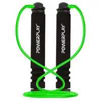 Скакалка PowerPlay 4205 Classic Plus Jump Rope Зелена (2,7m.) купити