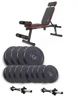 Набор Elitum Titan гантели 2х21кг со скамьей Hop-Sport HS-2040 HB купить