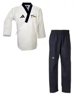 Добок для тхэквондо ADIDAS POOMSAE для мужчин бело-темно синий 170 | adiTPAM02 купить