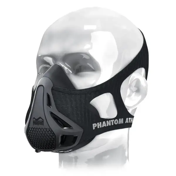 Маска для тренування дихання Phantom Training Mask Black M купити