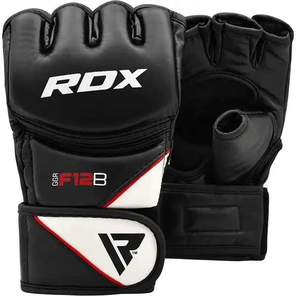 Рукавички ММА RDX Rex Leather Black M купити