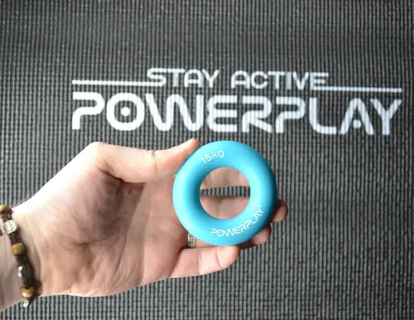 Еспандер кистьовий силіконовий PowerPlay PP-4324 Hand Grip Ring Light 15 кг. Блакитний купити недорого в Україні, фото 8