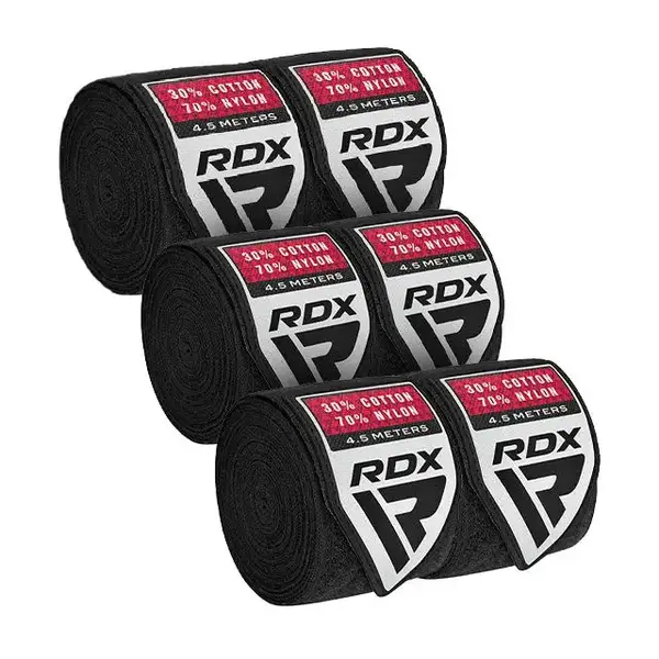 Бинти для боксу RDX RB Hand Wraps Combine 3 пари Black (4.5м.) купити недорого в Україні, фото 2