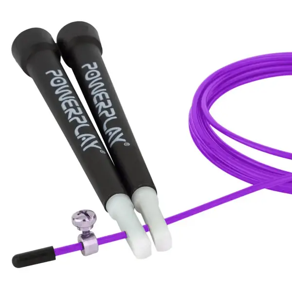 Скакалка швидкісна PowerPlay 4202 Ultra Speed Rope Фіолетова (2,9m.) купити недорого в Україні, фото 3