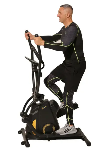 Гибридный орбитрек/степер Besport BS-1104 TopHill черно-желтый купить недорого в Украине, фото 2