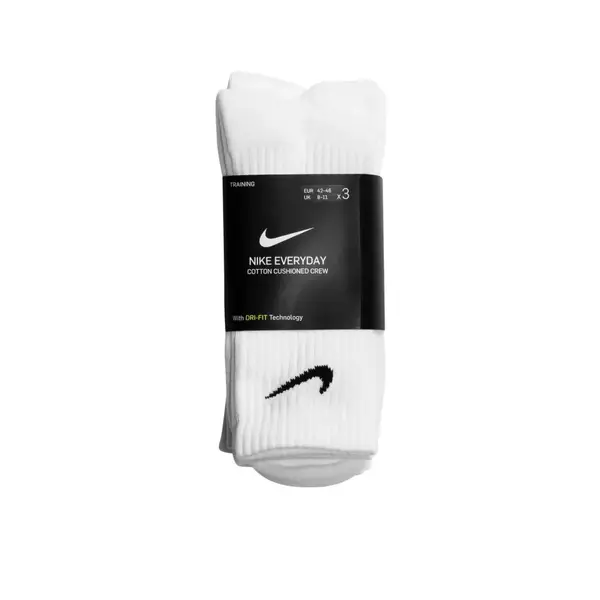 Шкарпетки Nike U NK EVERYDAY CUSH CREW 3PR білий Уні 38-42 купити недорого в Україні, фото 3