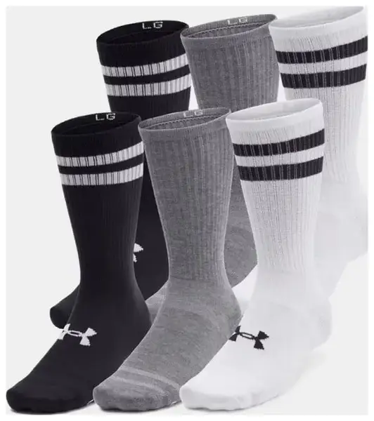 Шкарпетки UA Essential 6pk Crew білий Уні SM купити