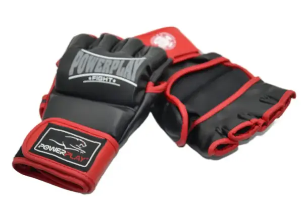 Рукавиці для MMA PowerPlay 3058 Чорно-Червоні M купити недорого в Україні, фото 10
