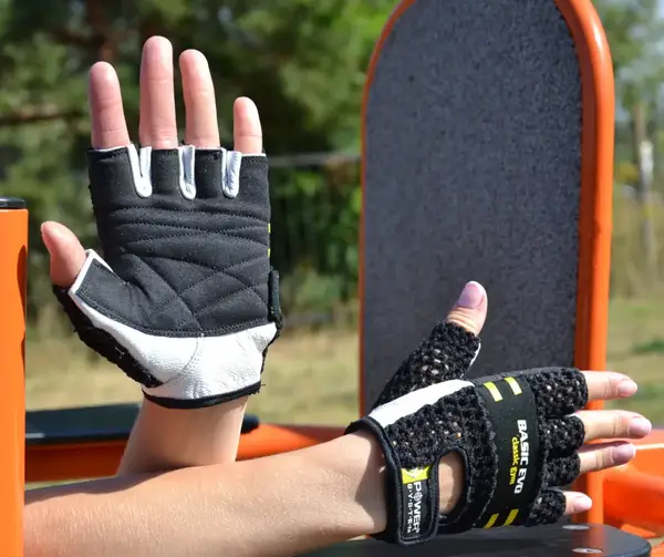 Перчатки для фитнеса Power System PS-2100 Basic EVO Black/Yellow Line XL купить недорого в Украине, фото 4