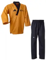 Добок для тхэквондо ADIDAS POOMSAE PREMIUM желто-черный 190 | ADITPGM01 купить