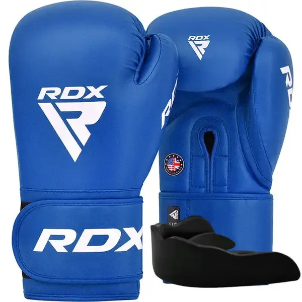 Боксерские перчатки RDX AS2 BLUE 12 унций (капа в комплекте) купить