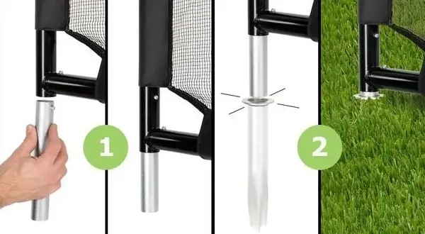 Ворота футбольные EXIT Coppa 220 х 170 см, черные купить недорого в Украине, фото 7