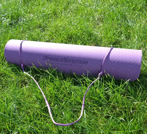Коврик для йоги и фитнеса Power System PS-4060 TPE Yoga Mat Premium Purple (183х61х0.6) купить недорого в Украине, фото 3