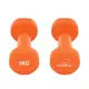 Гантели виниловые PowerPlay 4125 Achilles 2*1 кг. Оранжевые (пара - 2шт.) + Резинка для фитнеса 7,5кг купить