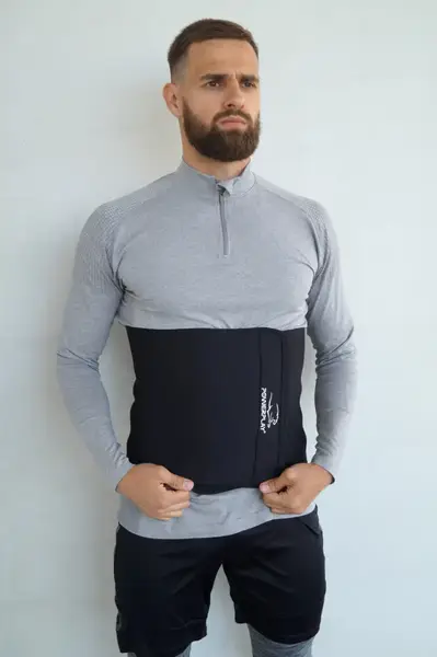 Пояс для схуднення PowerPlay 4301 (100*30 см) Чорний купити недорого в Україні, фото 8