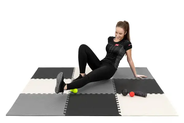 Мат-пазл Hop-Sport EVA 1см HS-A010PM - 9 частей черный/белый/серый купить недорого в Украине, фото 8