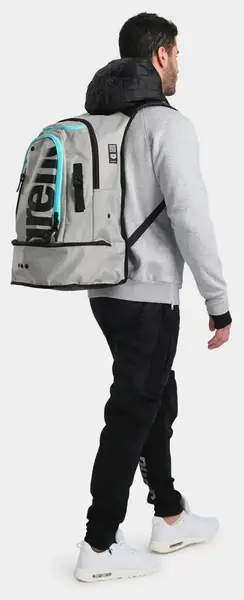 Рюкзак Arena FASTPACK 3.0 40L сірий, блакитний, чорний Уні 54x36x27 см купити недорого в Україні, фото 3