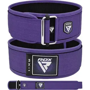 Пояс для тяжелой атлетики RDX RX1 Weight Lifting Belt Purple XS купить