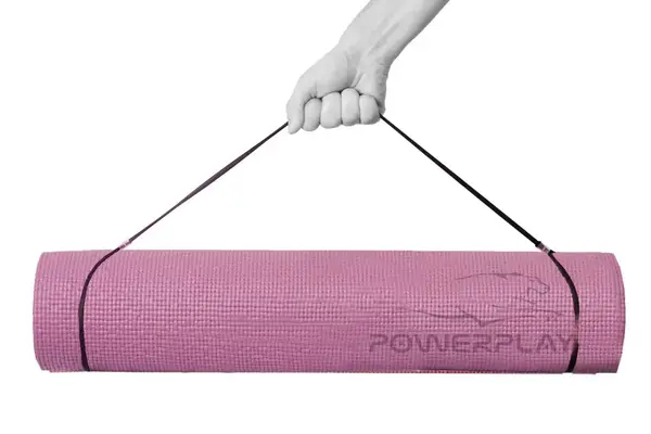 Килимок для йоги та фітнесу PowerPlay 4010 PVC Yoga Mat Рожевий (173x61x0.6) купити недорого в Україні, фото 3