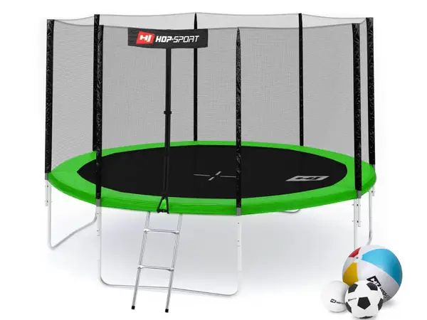 Батут Hop-Sport 12ft (366см) зеленый с наружной сеткой. купить недорого в Украине, фото 10