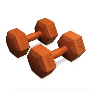 Гантели для фитнеса композитные Hop-Sport HS-C060DS 2х6 кг оранжевый купить