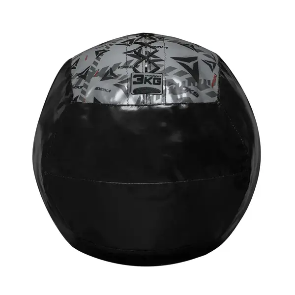 Медицинбол V`Noks 3 кг | Медичний м’яч для тренувань | Чорний купити недорого в Україні, фото 2