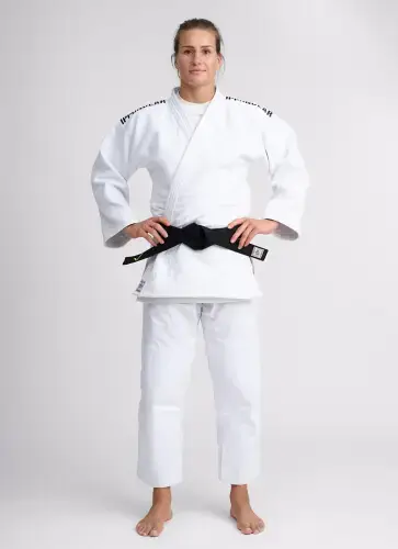 БЕЛОЕ ЛИЦЕНЗИОННОЕ КИМОНО ДЛЯ ДЗЮДО IPPON GEAR LEGEND 2 (APPROVED IJF) 155 Slim Fit купить недорого в Украине, фото 5