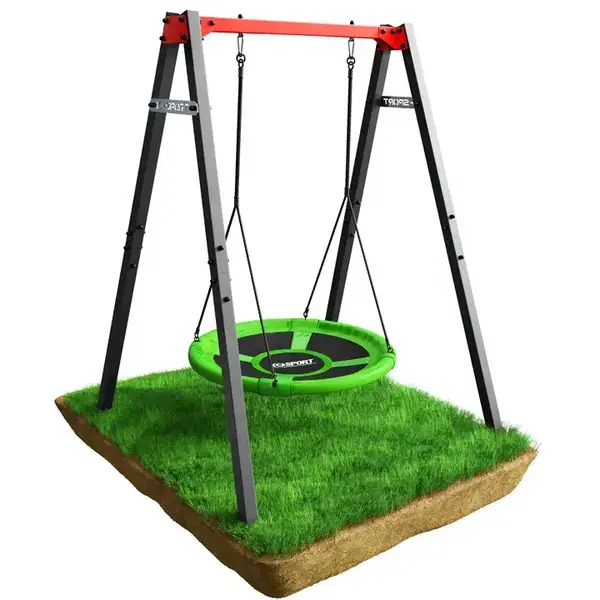 Качели с гнездом аиста K-Sport KSOZ016 MAX FUN - красно-серая купить недорого в Украине, фото 4