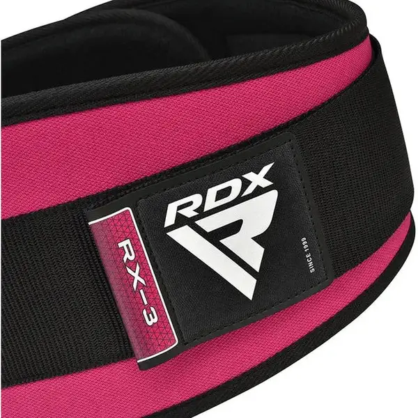 Пояс для важкої атлетики RDX RX3 EVA Curve неопреновий SHARP PINK-M купити недорого в Україні, фото 3