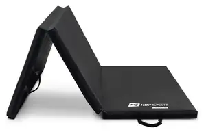 Мат гимнастический Hop-Sport HS-095FM жесткий с липучкой 5см черный купить