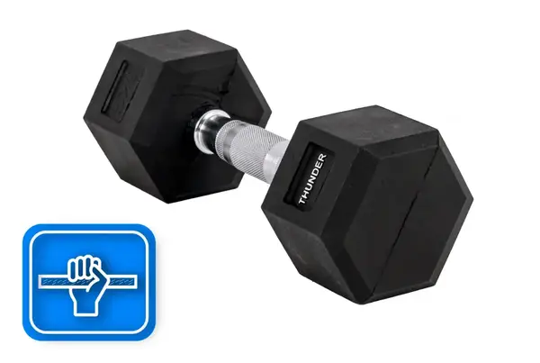 Гантель шестигранна THUNDER 5 кг купити недорого в Україні, фото 7