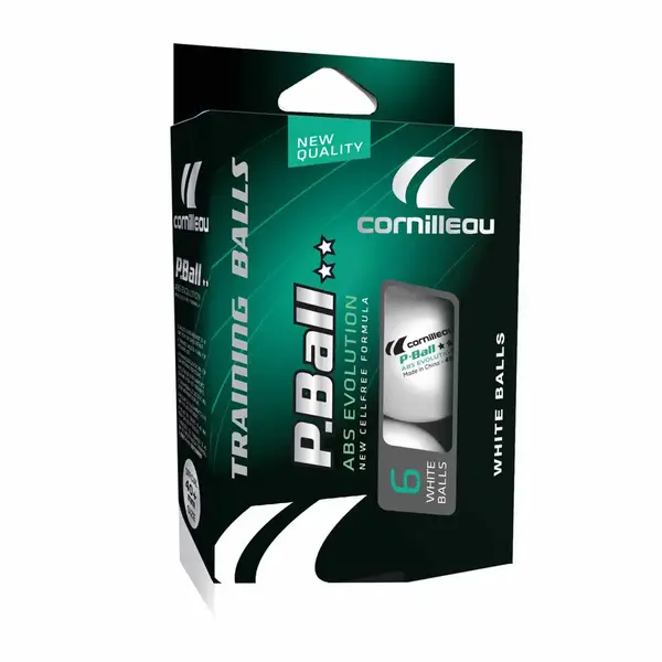 Мячи для настольного тенниса Cornilleau P-BALLS 2** 6 шт, белые купить недорого в Украине, фото 2