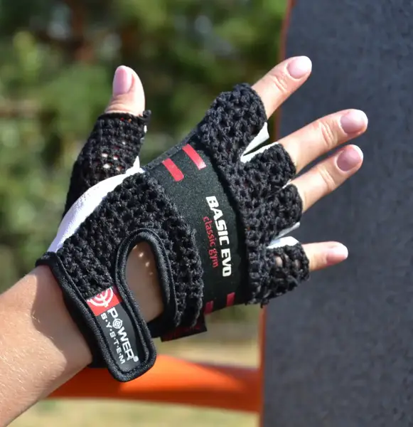 Перчатки для фитнеса Power System PS-2100 Basic EVO Black/Red Line XL купить недорого в Украине, фото 2