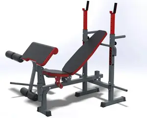 Лавка для жиму, 4 грифи, 115 кг дисків RN-Sport купити