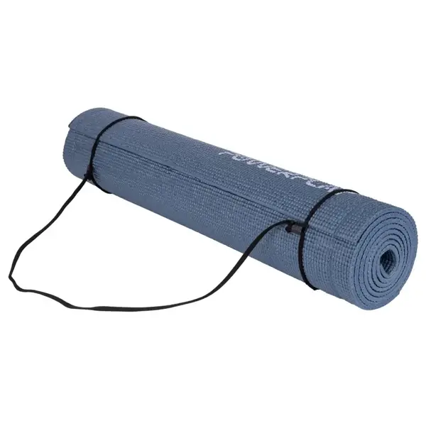 Килимок для йоги та фітнесу PowerPlay 4010 PVC Yoga Mat Темно-синій (173x61x0.6) купити недорого в Україні, фото 5