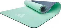 Килимок для йоги Adidas Double Sided Yoga Mat ментоловий, сірий Уні 176 х 61 х 0,6 см купити