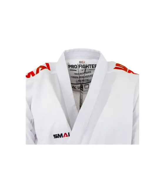 Комплект кімоно (2 куртки та 1 штани) SMAI Pro Fighter Kumite WKF Approved | Білий | AS-054PACK | 130 | Великоміри купити недорого в Україні, фото 8