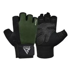 Рукавички для фітнесу RDX W1 Half Army Green Plus XL купити