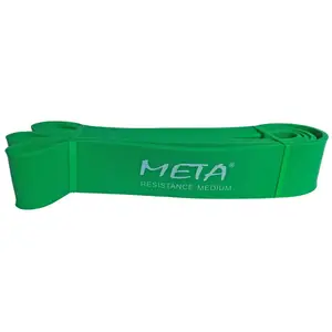 Гумка-петля силова Meta Elastic power band medium зелений Уні 4,5х208 см купити