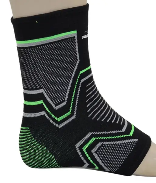 Бандажі на гомілкостоп PowerPlay 4100 Чорні S/M (пара) купити недорого в Україні, фото 3