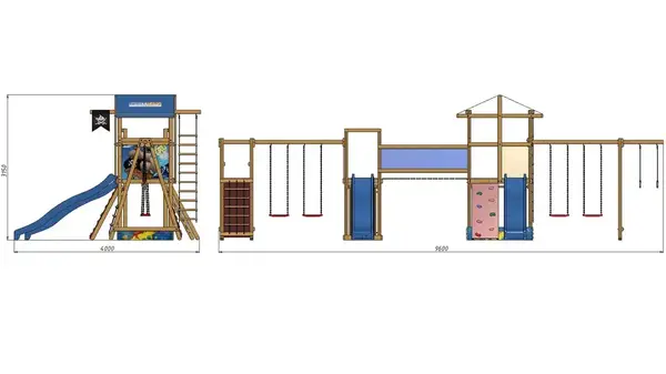 Дитячий майданчик SportBaby-13 купити недорого в Україні, фото 2