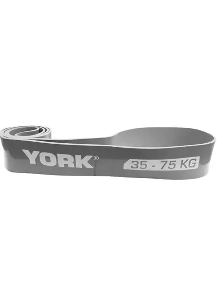 Резинка для фітнесу York 35-75кг - 2080x85x4,5 мм, сірий купити недорого в Україні, фото 2